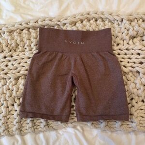 NVGTN Women's High-Waist brown Bike Shorts